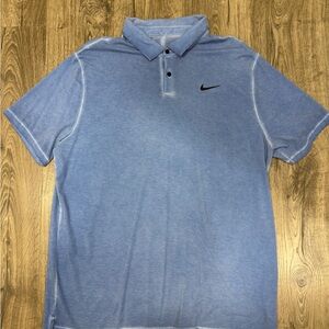 Nike Golf Men's Light Blue Washed Polo Shirt XL